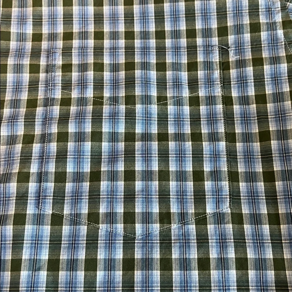 JCrew Classic Button Down Shirt Blue/Green Plaid Size XL